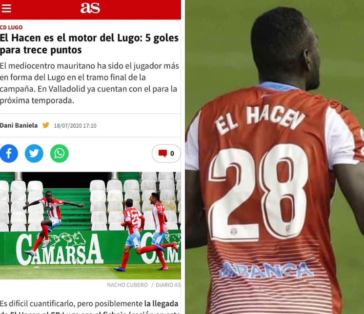 صحيفة AS الإسبانية  تنشر تقريراً عن لاعب موريتانيا الحسن (…)