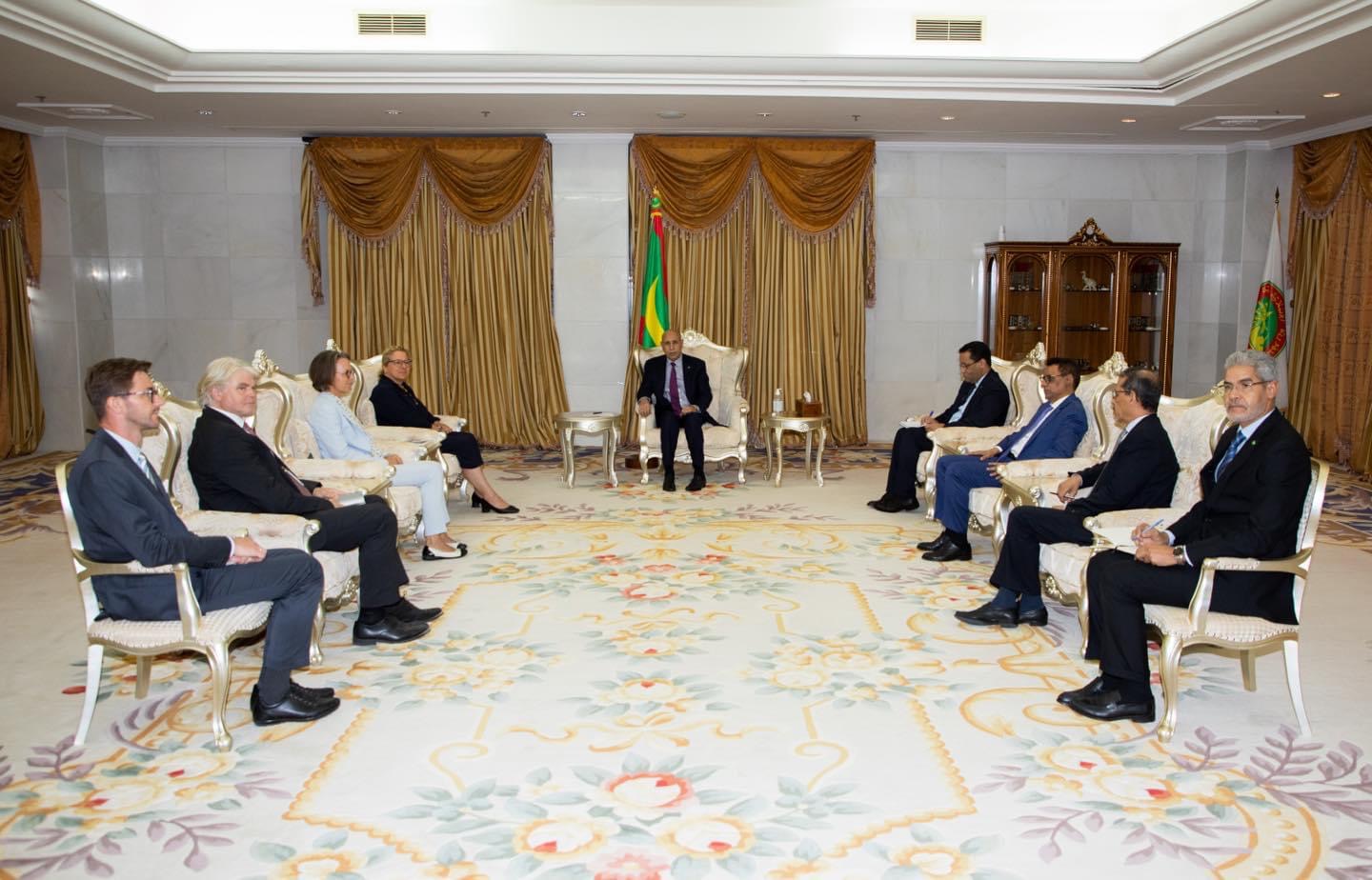 الرئيس ولد الغزواني يلتقي بوزيرة التعاون الاقتصادي (...)