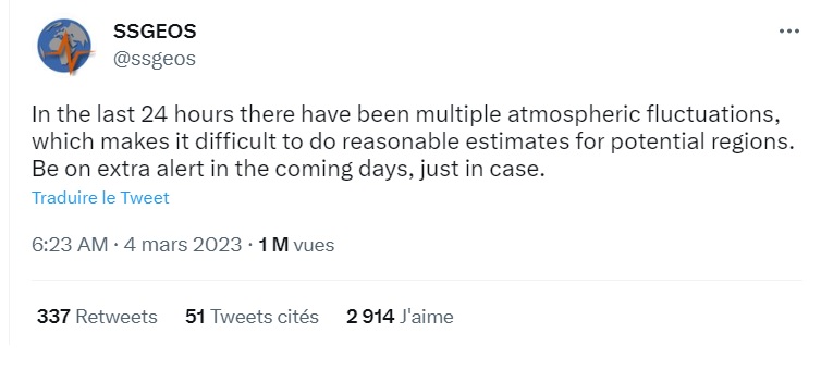 خبير الزلازل بتحذير مرعب آخر: تأهبوا.. فقط تأهبوا