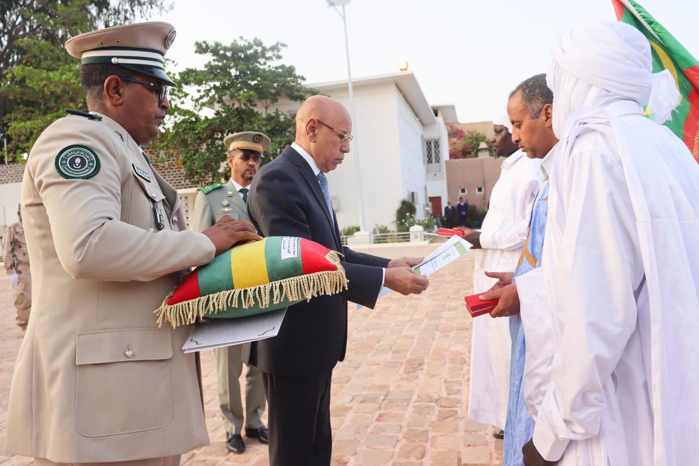 صور من حفل تكريم الرئيس غزواني لشهداء الدفاع عن الوطن