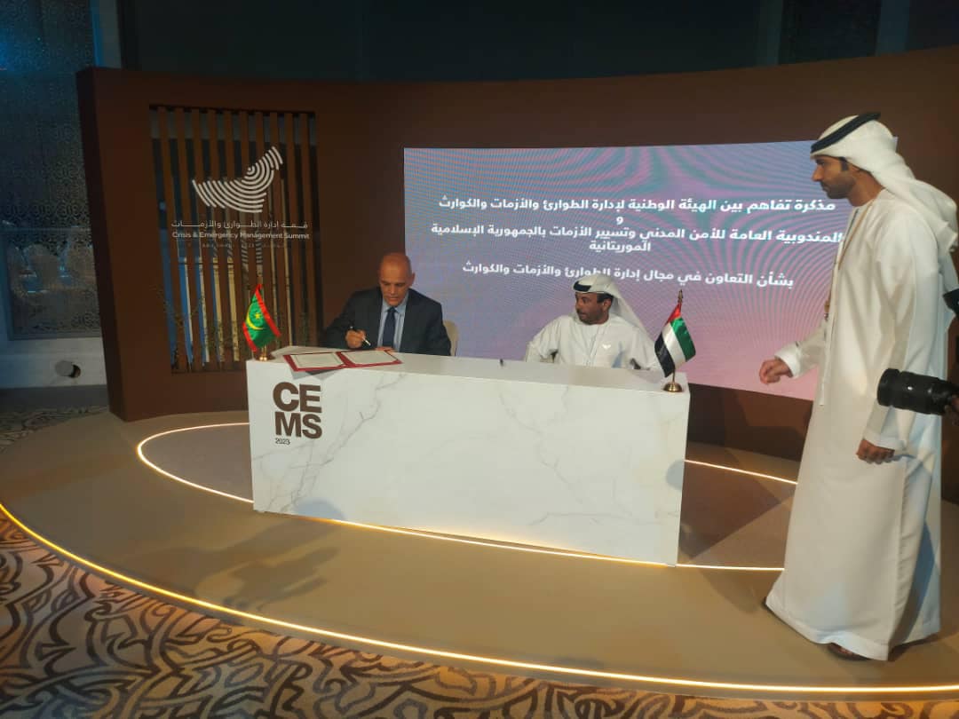 موريتانيا والإمارات توقعان مذكرة تفاهم في مجال الأمن&nbsp;(…)