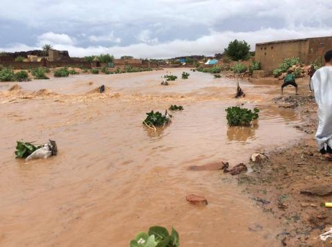 مقاييس الأمطار على بعض مناطق لبراكنه