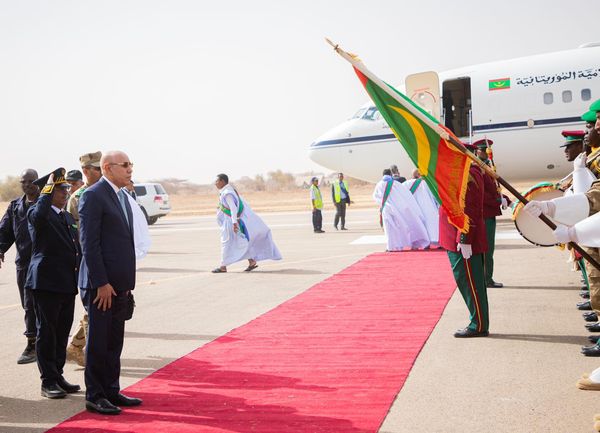 الرئيس ولد الغزواني يصل لمدينة كيفه