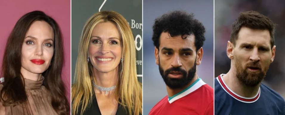 من محمد صلاح وميسي إلى جوليا روبرتس وأنجلينا جولي(هذا ما (…)