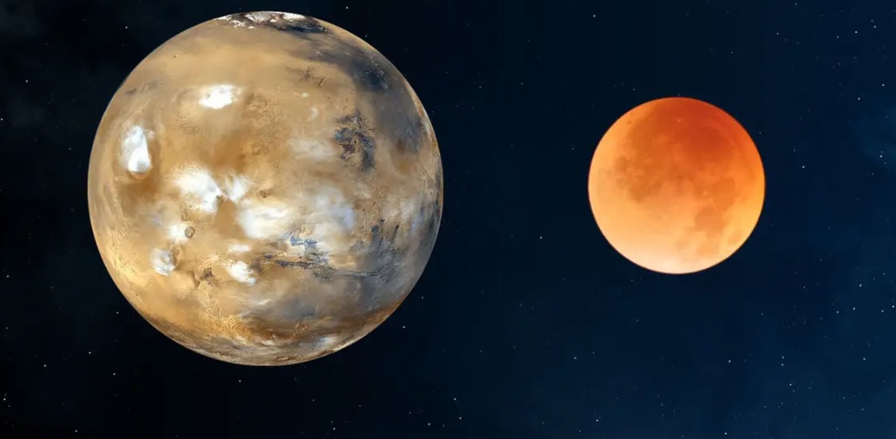 صباح اليوم.. القمر يقترن بالمريخ في سماء دول عربية