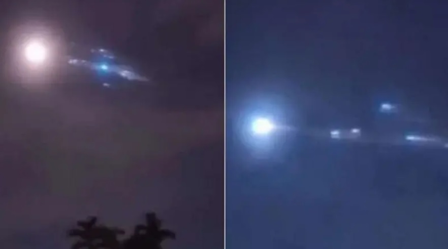 اللحظات الأخيرة للسقوط المرعب للصاروخ الصيني (صورة)