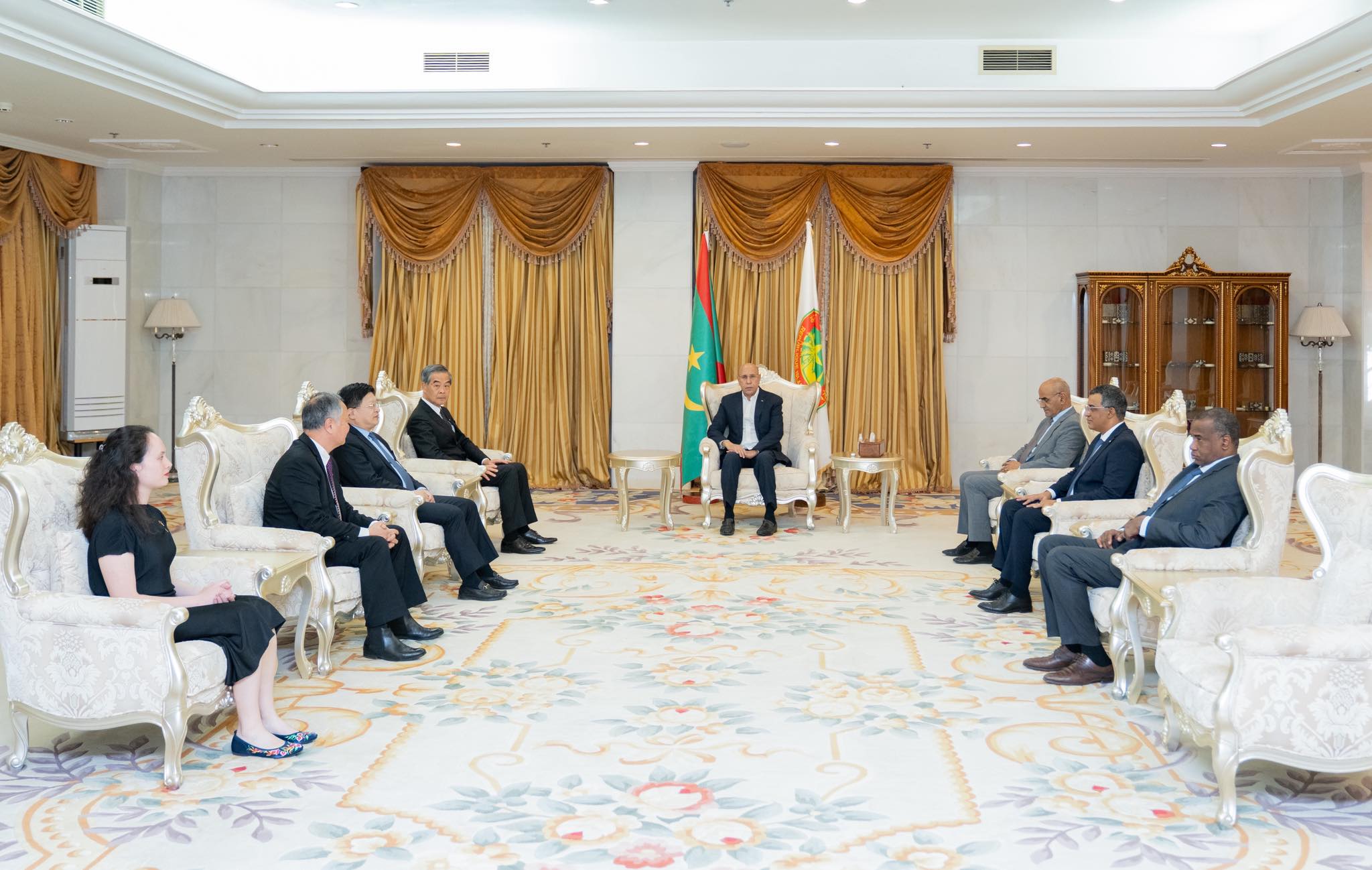 الرئيس غزواني يلتقي وفدا من هيئة GX الصينية