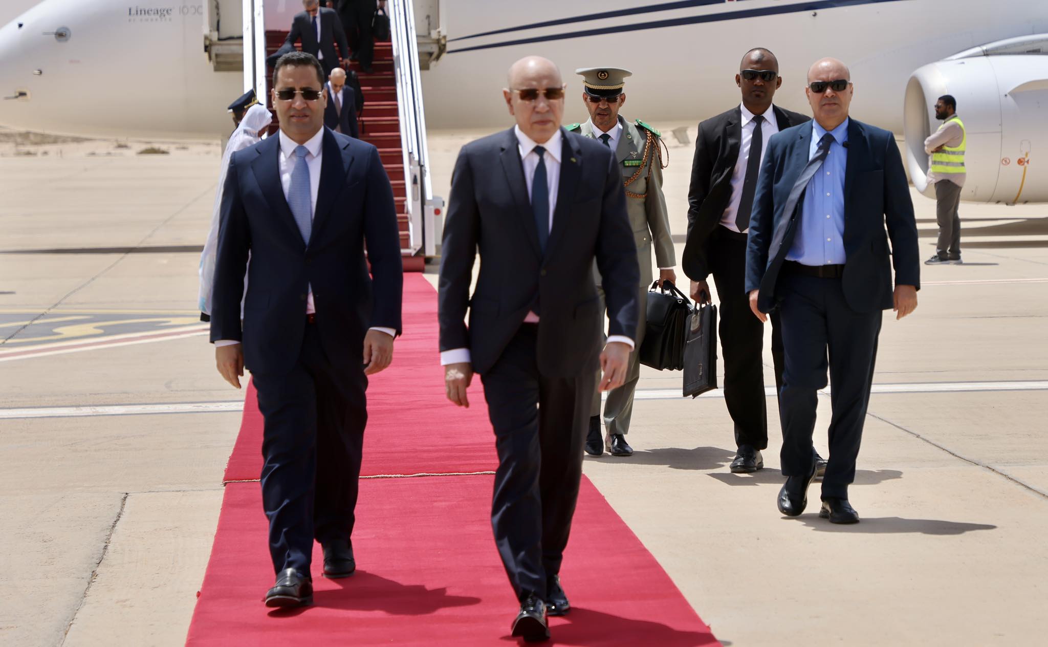 الرئيس ولد الغزواني يعود من زيارة دولة التي قام بها خلال&nbsp;(…)