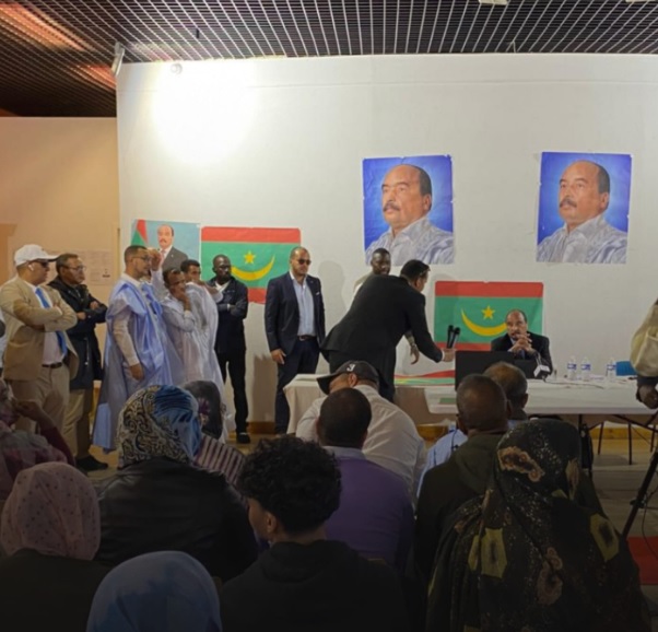 أبرز ما قاله ولد عبد العزيز أمام أنصاره في فرنسا(صورة)