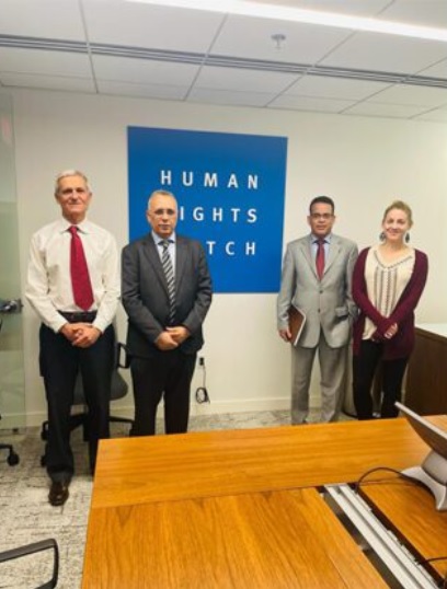 اللجنة الوطنية لحقوق الإنسان تدعو منظمة هيومن رايتس ووتش (…)