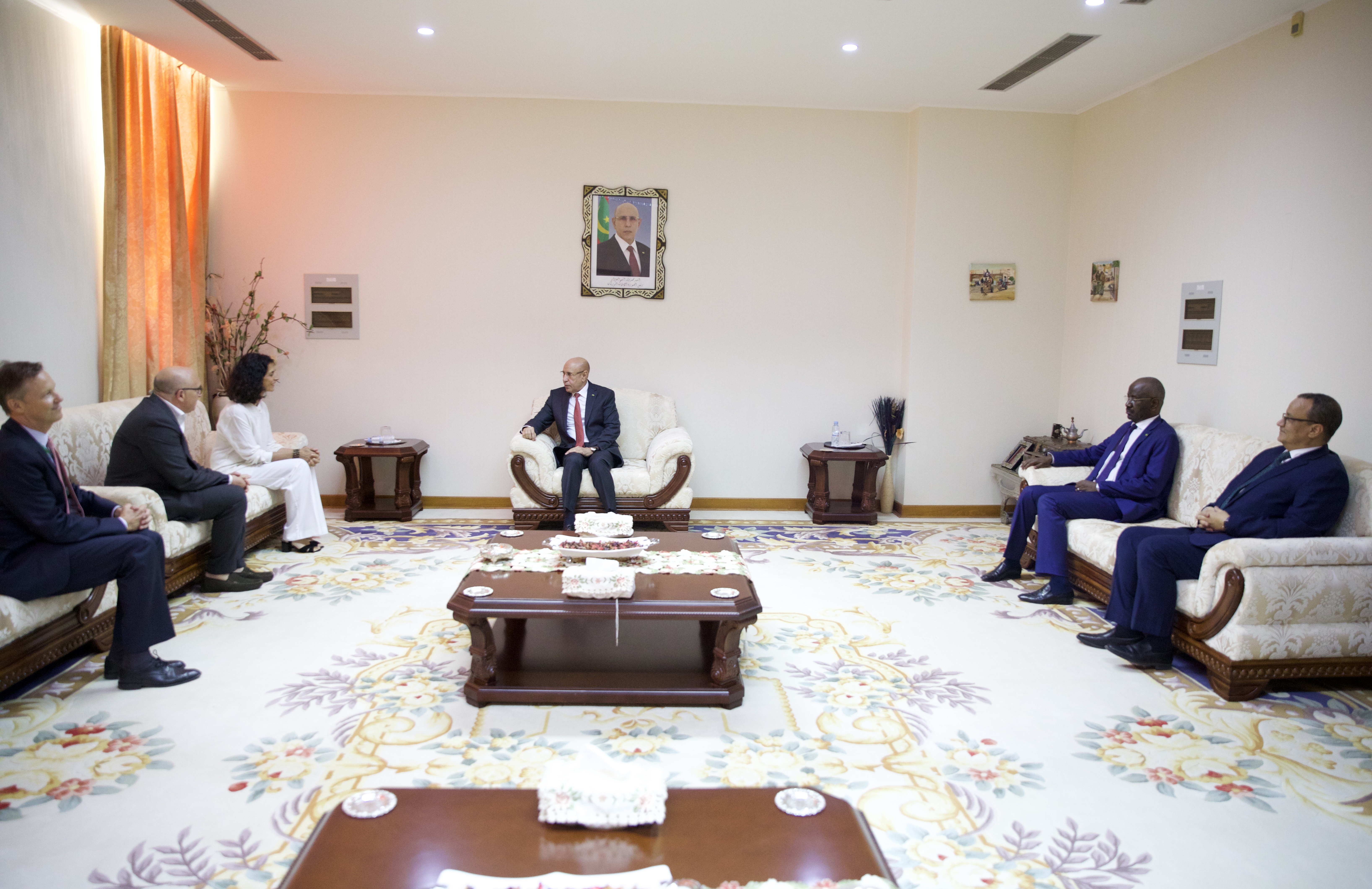 ولد الغزواني يلتقي بنائبين من البرلمان الأوروبي