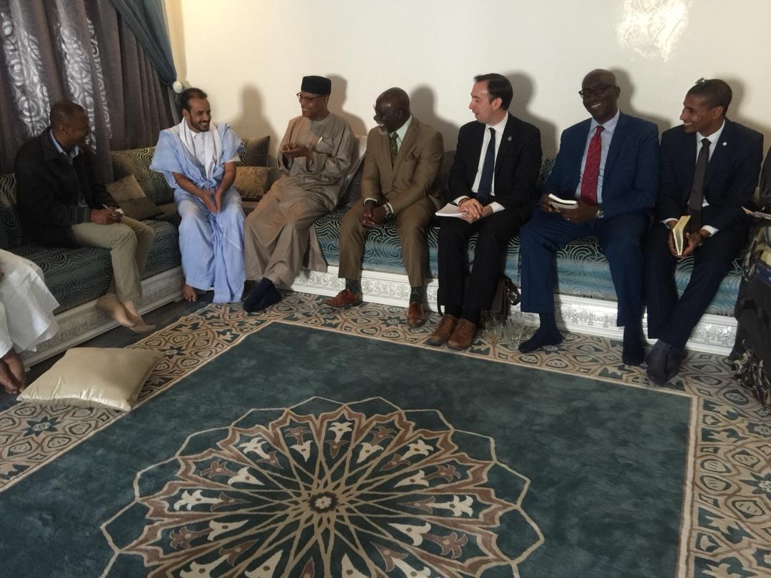 بعثة من الأمم المتحدة تزور مرشح الشباب ولد الوافي وتأخذ&nbsp;(…)