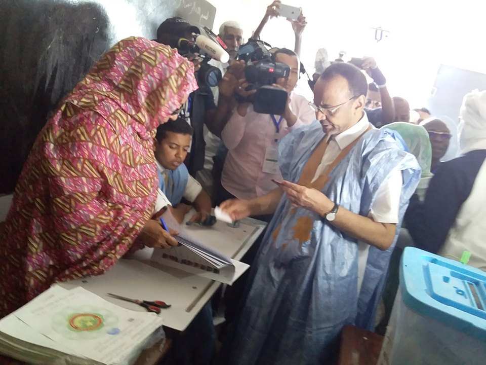 مرشح التغيير المدني ولد بوبكر بعد تصويته: هنالك مؤشرات&nbsp;(…)