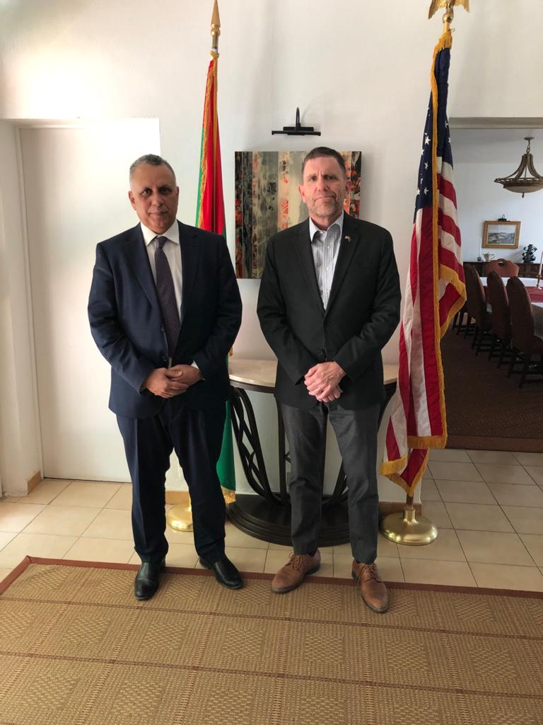 ولد بوحبيني يعقد اجتماع عمل مع السفير الأمريكي