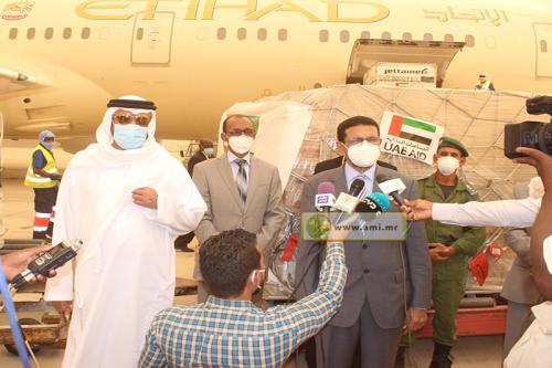 مساعدة طبية من الإمارات لموريتانيا فى وباء كورونا