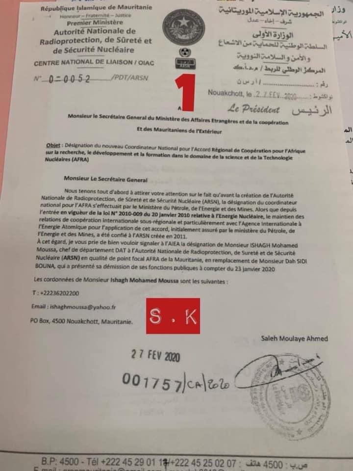 وكالة الطاقة النووية تطلب إجراء تحقيق حول ملابسات تعيين&nbsp;(…)