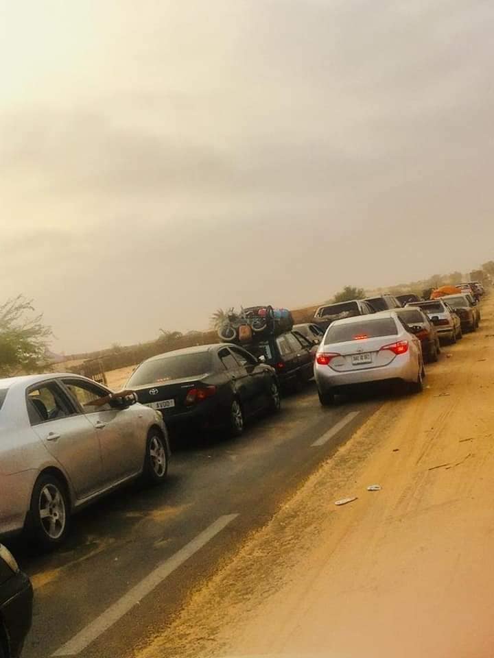 صور من طريق الأمل صباح اليوم بعد فتح الطريق