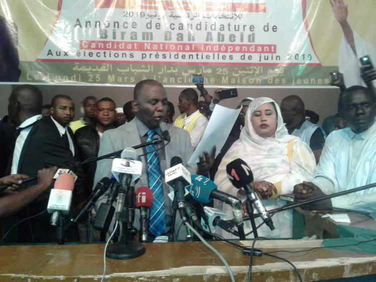 بيرام ولد اعبيدي يعلن ترشحه للرئاسيات ويتعهد بالعمل على&nbsp;(…)