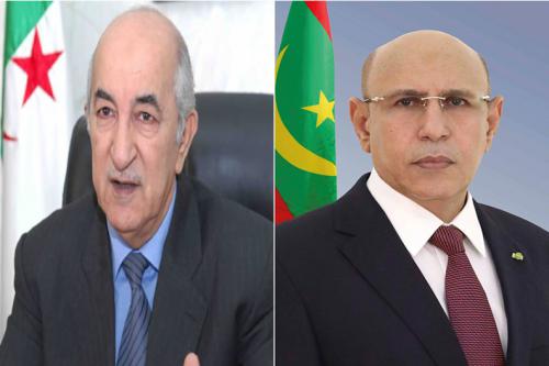 الرئيس ولد الغزواني للرئيس الجزائري: نقف حكومة وشعبا إلى&nbsp;(…)