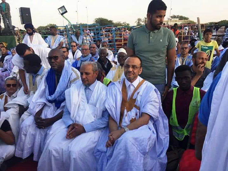 المرشح ولد بوبكر يحضر حفل إعلان ترشح ولد مولود(صورة)