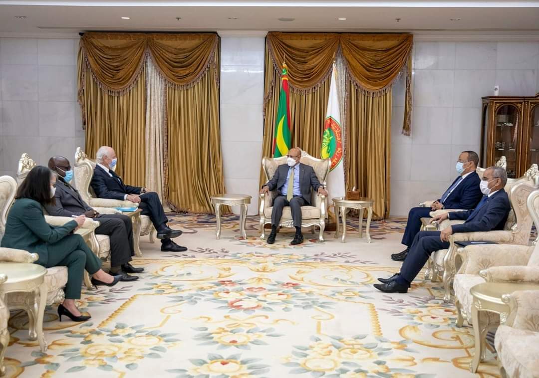 ولد الغزواني يستقبل استفان دي مستور