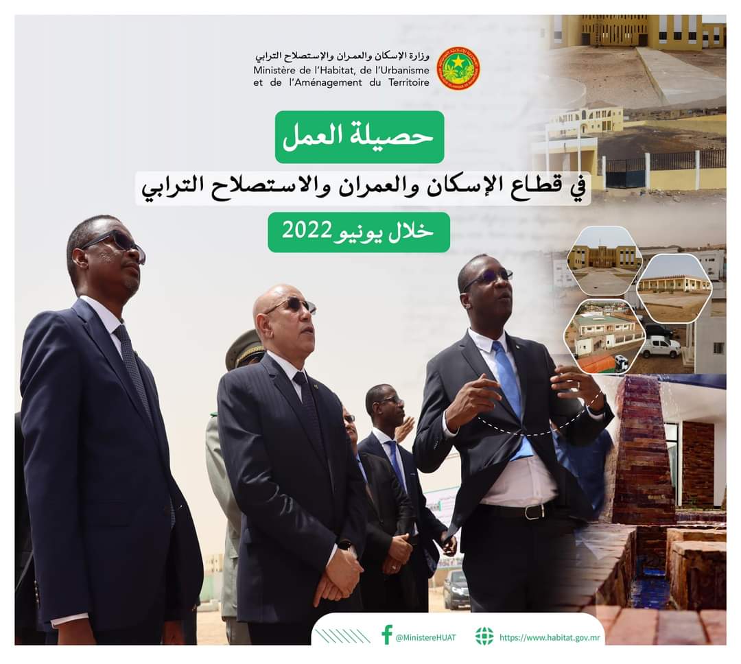 وزارة الإسكان تنشر حصيلة عملها خلال شهر يونيو 2022