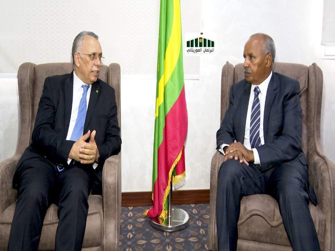 ولد بوحبيني يسلم ولد بايه التقرير السنوي للجنة الوطنية&nbsp;(…)