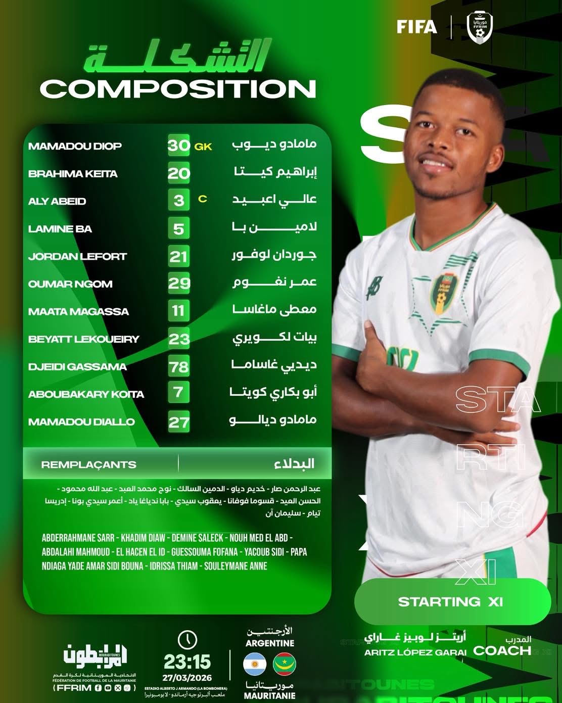 بالأسماء.. مدرب المنتخب الموريتاني يكشف عن التشكيلة&nbsp;(…)