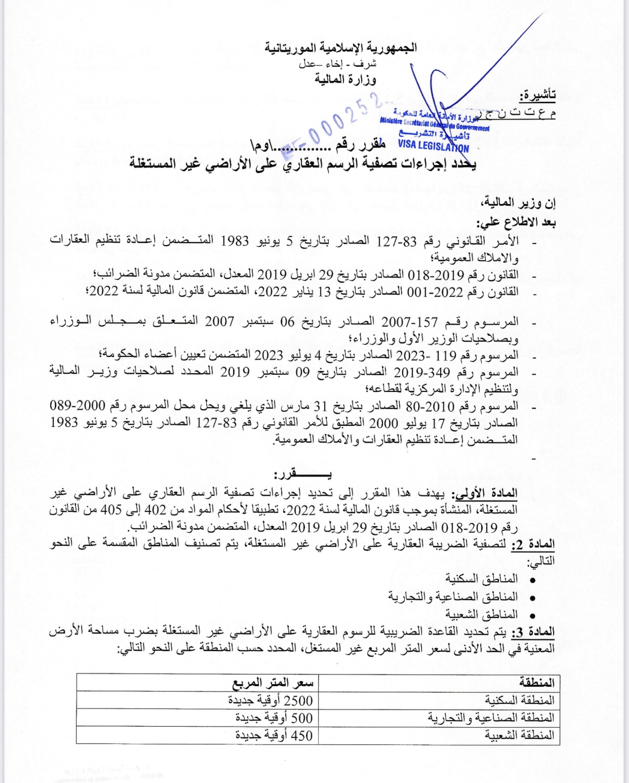 وزارة المالية تصدر قرارا يقضي بتحديد إجراءات تصفية الرسم (…)