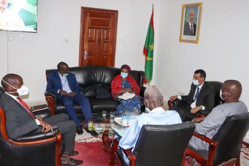 رئيس الهابا ولد امدو يستقبل المستشارة الخاصة للأمين&nbsp;(…)