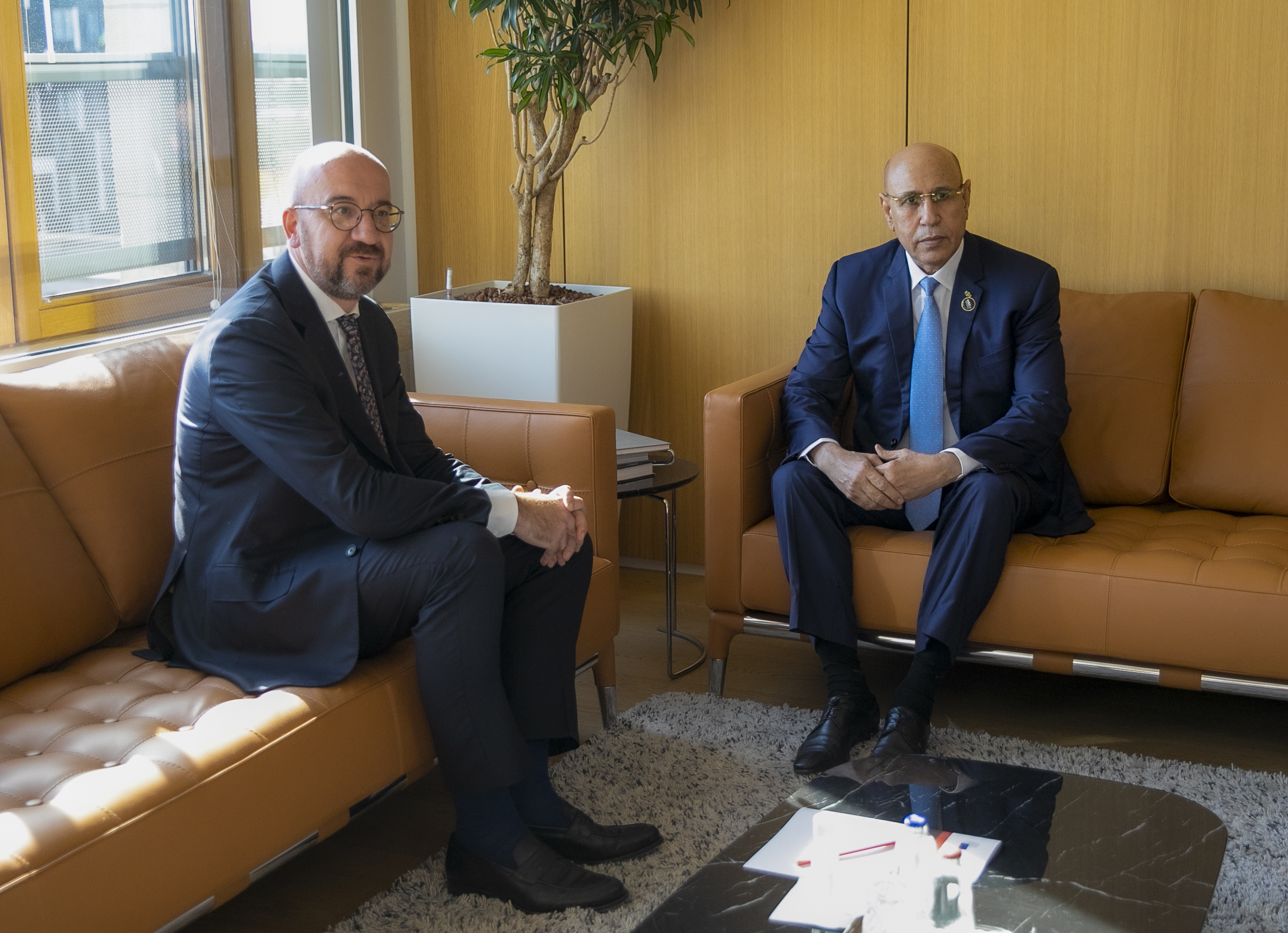 تفاصيل لقاءات الرئيس ولد الغزواني ببروكسيل