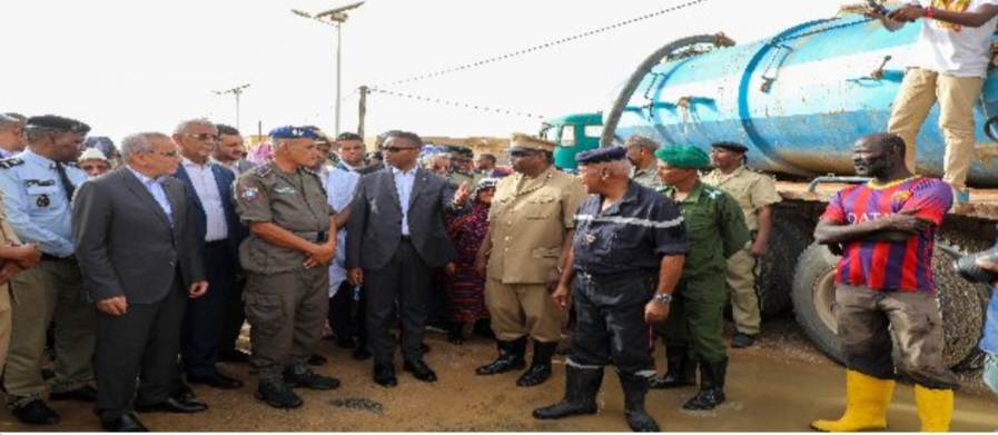 ولد بلال: الزيارة تهدف إلى تفقد عملية شفط المياه